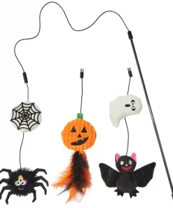 Frisco Halloween Teaser Wand Cat Toy with Catnip, 3 count