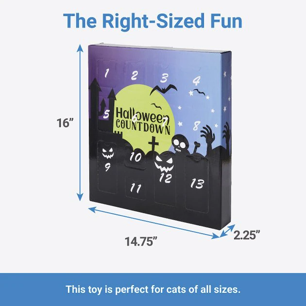 Frisco Halloween 13 Day Advent Calendar with Toys for Cats 4 Frisco Halloween 13 Day Advent Calendar with Toys for Cats - Image 2