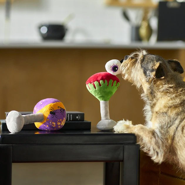 Frisco Halloween Cocktail Plush Squeaky Dog Toy, 2 count 5 Frisco Halloween Cocktail Plush Squeaky Dog Toy, 2 count - Image 3