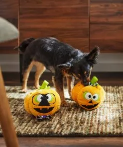 Frisco Halloween Nerdy Jack-o-Lanterns Plush Squeaky Dog Toy, 2 count 7 Frisco Halloween Nerdy Jack-o-Lanterns Plush Squeaky Dog Toy, 2 count -The Frisco Store 270431 PT3. SY630 V1624817796