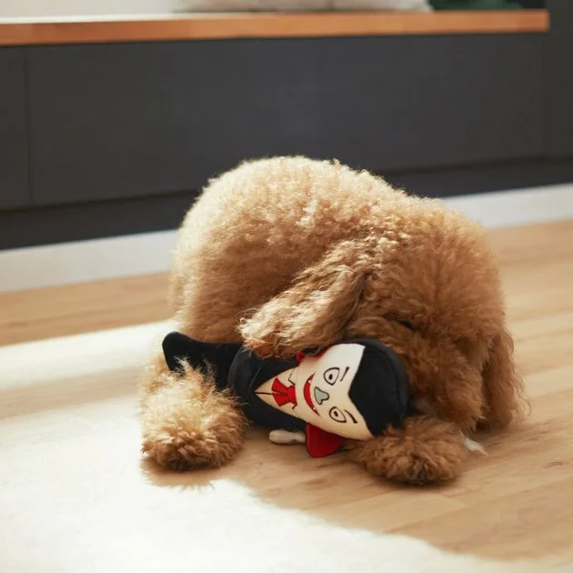 Frisco Vampire Bottle Cruncher Plush Squeaky Dog Toy 5 Frisco Vampire Bottle Cruncher Plush Squeaky Dog Toy - Image 3