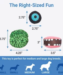 Frisco Halloween Zombie Hide and Seek Puzzle Plush Squeaky Dog Toy -The Frisco Store 270482 PT2. SY630 V1626285076