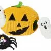 Frisco Halloween Jack-o-Lantern Hide & Seek Puzzle Plush Squeaky Dog Toy