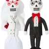 Frisco Sugar Skull Bride & Groom Plush Squeaky Dog Toy, 2 count -The Frisco Store 270498 MAIN. SY630 V1624071460