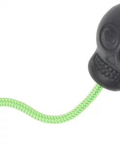 Frisco Skull with Rope Rubber Dog Toy