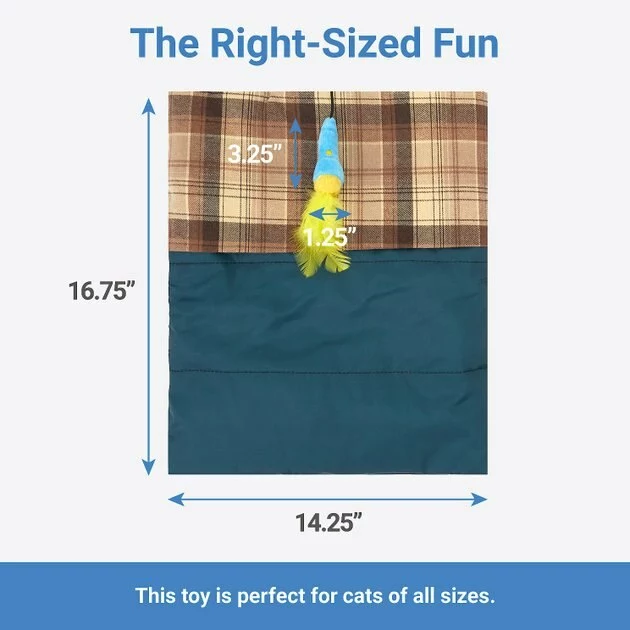 Frisco Camping Sleeping Bag Cat Toy 4 Frisco Camping Sleeping Bag Cat Toy - Image 2