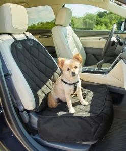 Frisco Quilted Front Carseat Cover, Black, Regular