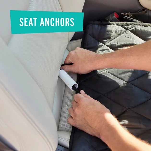 Frisco Quilted Front Carseat Cover, Black, Regular 6 Frisco Quilted Front Carseat Cover, Black, Regular - Image 4