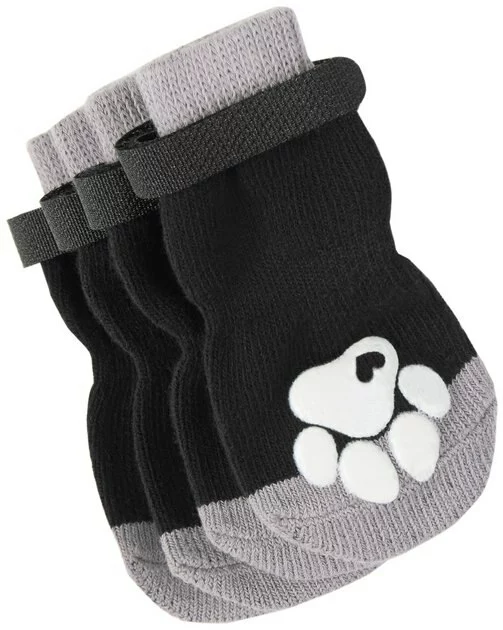 Frisco Non-Skid Dog Socks, Black 7 Frisco Non-Skid Dog Socks, Black - Image 5