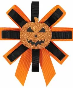 Frisco Orange Glitter Dog Collar with Pumpkin Ribbon -The Frisco Store 272844 PT3. SY630 V1624047480