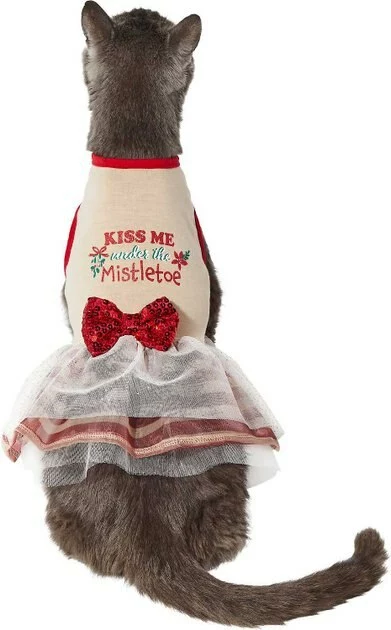 Frisco Kiss Me Under the Mistletoe Dog & Cat Dress 5 Frisco Kiss Me Under the Mistletoe Dog & Cat Dress - Image 3