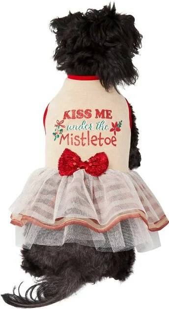 Frisco Kiss Me Under the Mistletoe Dog & Cat Dress 6 Frisco Kiss Me Under the Mistletoe Dog & Cat Dress - Image 4