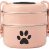 Frisco Complete Travel Stainless Steel Dog & Cat Feeder Bowl