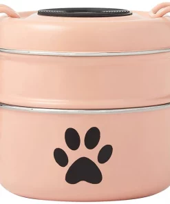 Frisco Complete Travel Stainless Steel Dog & Cat Feeder Bowl