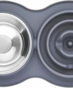 Frisco Silicone Slow Feeder Mat with Stainless Steel Bowl -The Frisco Store 277549 PT4. SY630 V1627935299