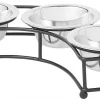Frisco Curved Triple Feeder Stainless Steel Dog & Cat Bowl -The Frisco Store 277562 MAIN. SY630 V1627933925