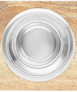 Frisco Dark Wooden Triple Elevated Stainless Steel Dog & Cat Bowl 10 Frisco Dark Wooden Triple Elevated Stainless Steel Dog & Cat Bowl -The Frisco Store 277570 PT4. SY630 V1627935376