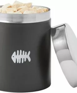 Frisco Fish Bone Print Stainless Steel Storage Canister 9 Frisco Fish Bone Print Stainless Steel Storage Canister -The Frisco Store 277575 PT4. SY630 V1627935108
