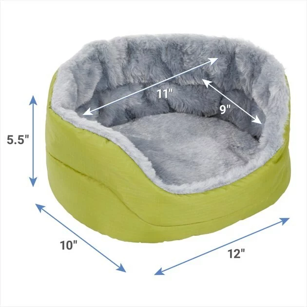 Frisco Small Pet Forest Plush Round Cuddler 4 Frisco Small Pet Forest Plush Round Cuddler - Image 2