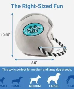 Frisco Football Helmet Plush with Rope Squeaky Dog Toy -The Frisco Store 279439 PT1. SY630 V1629824178