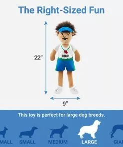 Frisco Gym Teacher Plush Squeaky Dog Toy -The Frisco Store 279447 PT1. SY630 V1629824195