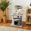 Frisco 42-in Real Carpet Cat Tree with Condo, Grey -The Frisco Store 282755 MAIN. SY630 V1621949365