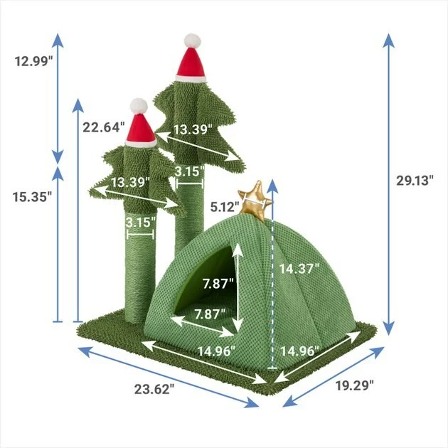 Frisco Holiday Tree House & Scratching Posts 4 Frisco Holiday Tree House & Scratching Posts - Image 2