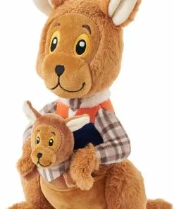 Frisco Kangaroo & Joey Plush Squeaky Dog Toy, 2 count