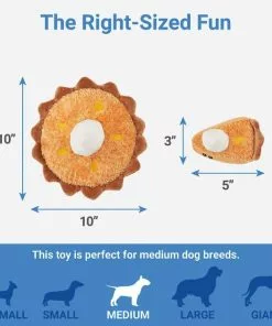 Frisco Grandma Sophie's Pumpkin Pie 2-in-1 Plush Squeaky Dog Toy -The Frisco Store 285607 PT2. SY630 V1633969286