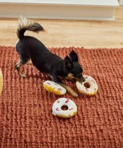 Frisco Maple Bacon Donuts Plush Squeaky Dog Toy, 3 count -The Frisco Store 285613 PT3. SY630 V1629725241
