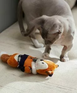 Frisco Hipster Fox Plush Kicker Cat Toy with Catnip -The Frisco Store 285649 PT3. SY630 V1629725277