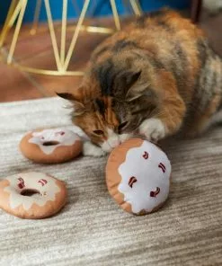 Frisco Maple Bacon Donut Plush Cat Toy with Catnip, 3 count -The Frisco Store 285653 PT3. SY630 V1629724929
