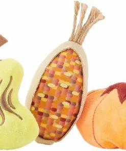 Frisco Fall Harvest Plush Cat Toy with Catnip, 3 count