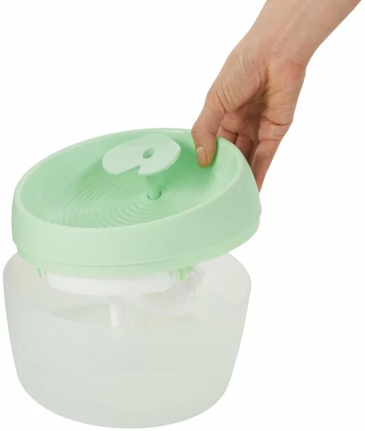 Frisco Whimsical Leaf Round Dog & Cat Fountain, 50-oz, Mint Green 6 Frisco Whimsical Leaf Round Dog & Cat Fountain, 50-oz, Mint Green - Image 4