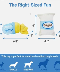 Frisco Baking Ingredients Plush Squeaky Dog Toy, 4 count 8 Frisco Baking Ingredients Plush Squeaky Dog Toy, 4 count -The Frisco Store 287131 PT2. SY630 V1637704365