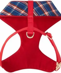 Frisco Fashion Over-The-Head Harness, Blue Plaid -The Frisco Store 287470 PT3. SY630 V1632316092