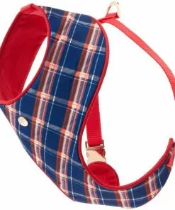 Frisco Fashion Over-The-Head Harness, Blue Plaid -The Frisco Store 287470 PT4. SY630 V1632316635