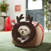 Frisco Holiday Dog & Cat Reindeer Cave Bed -The Frisco Store 287895 MAIN. SY630 V1631664091