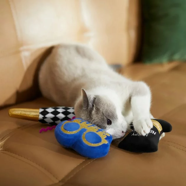 Frisco New Year's Eve Party Essentials Plush Cat Toy with Catnip, 3 count 5 Frisco New Year's Eve Party Essentials Plush Cat Toy with Catnip, 3 count - Image 3