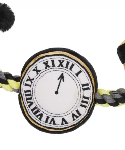 Frisco New Year's Eve Midnight Countdown Plush with Rope Squeaky Dog Toy