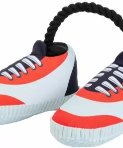 Frisco Running Shoes Plush with Rope Dog Toy