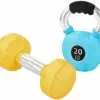 Frisco Dumbell & Kettleball Plush Squeaky Dog Toy, 2 count 1 Frisco Dumbell & Kettleball Plush Squeaky Dog Toy, 2 count -The Frisco Store 288919 MAIN. SY630 V1638291142