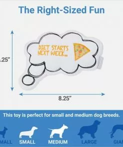 Frisco Message Bubble Plush Squeaky Dog Toy -The Frisco Store 288941 PT1. SY630 V1640722877