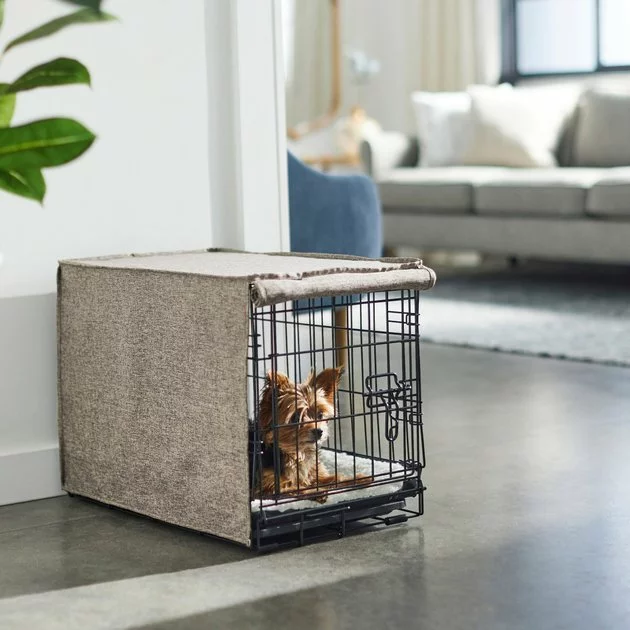 Frisco Faux linen Dog Crate Cover 8 Frisco Faux linen Dog Crate Cover - Image 6