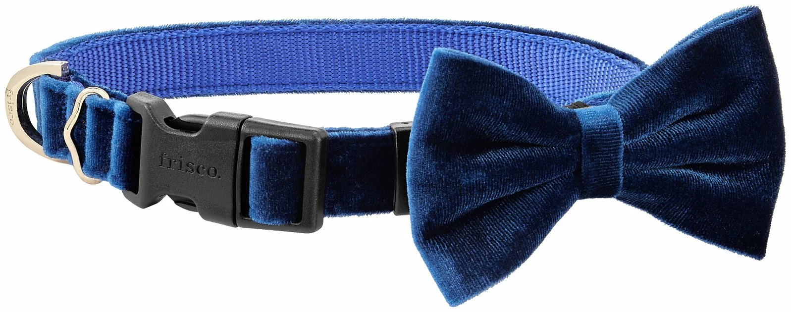 Frisco Velvet Dog Collar With Removeable Velvet Bow 3 Frisco Velvet Dog Collar With Removeable Velvet Bow