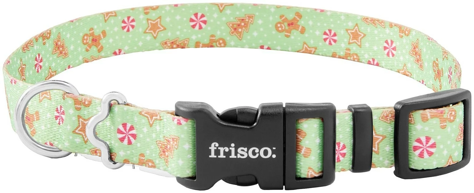 Frisco Gingerbread Cheer Dog Collar 3 Frisco Gingerbread Cheer Dog Collar