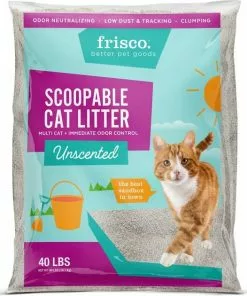 Frisco Cactus Scratching Post, 22-in + Multi-Cat Unscented Clumping Clay Cat Litter -The Frisco Store 293020 PT4. SY630 V1619995634