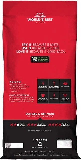 Frisco||World's Best Frisco High Sided Litter Box + World's Best Multi-Cat Unscented Clumping Corn Cat Litter 7 Frisco||World's Best Frisco High Sided Litter Box + World's Best Multi-Cat Unscented Clumping Corn Cat Litter - Image 5