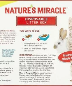 Nature's Miracle||Frisco Nature's Miracle Disposable Litter Box + Frisco Summer Clean Scented Non-Clumping Crystal Cat Litter -The Frisco Store 293376 PT2. SY630 V1620013935