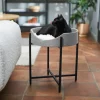 Frisco Modern Elevated Wrought Iron Cat Bed with Eyelash Cushion -The Frisco Store 296671 MAIN. SY630 V1633727683